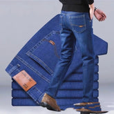 Jeans Men's Loose Straight Mid-waist